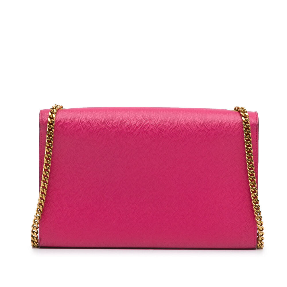 Auth Saint Laurent Small Kate Pink Calf #139165S10B - Picture 4 of 15